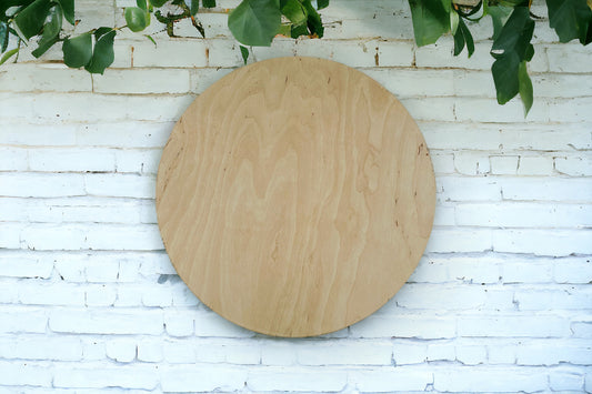 18 inch Baltic Birch Plywood Wooden Crafting Round Cutouts - 1/4 inch thick - WHOLESALE - BULK