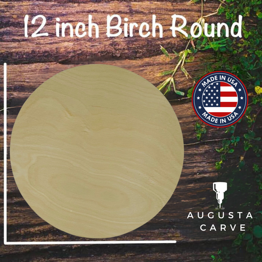 12inch Birch Round ( 1/4 inch )