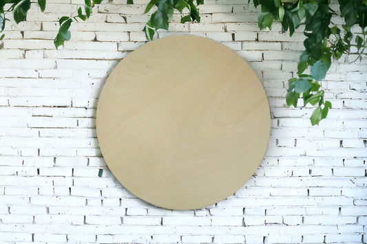 12" Circle Blank, 1/4" Thick, Birch Plywood, Wholesale - Bulk